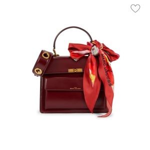 Marc Jacobs uptown tote burgundy muscat